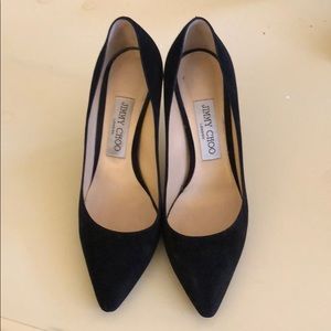 Jimmy Choo black suede heels. Size 37